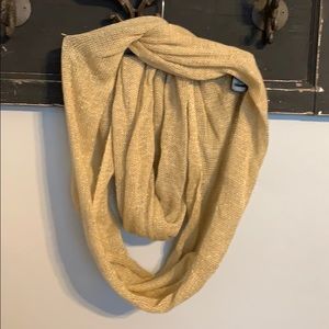Gold glitter infinity scarf